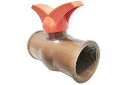 Registro Esfera Roscável Marrom