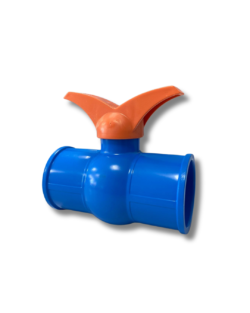 Registro Esfera PVC Azul para Irrigação Resistente